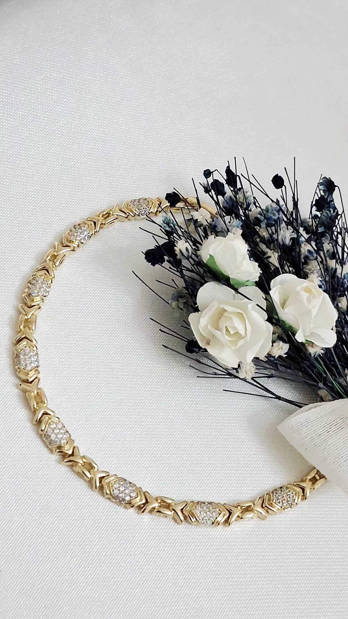 XUPING Bileklik - Baklava Desenli ve Zirkon Taşlı